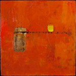 Balancing Act, 24 x 24, encaustic, 2010